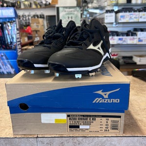 Black New Size 10 (Women's 11) Adult Men's Mizuno Low Top Metal