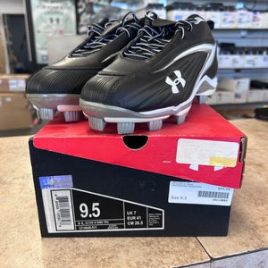 Black New Size 9.5 (Women's 10.5) Adult Men's Under Armour Low Top Molded Cleats