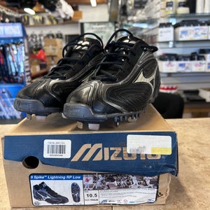 Black New Size 9.5 (Women's 10.5) Adult Men's Mizuno High Top Metal
