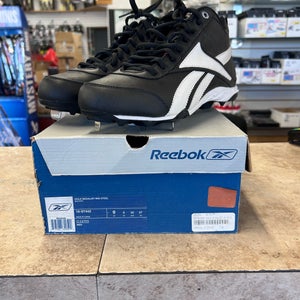 Black New Size 9.0 (Women's 10) Adult Men's Reebok High Top Metal