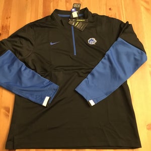 NWT Mens large Nike boise state broncos therma Sideline Long Sleeve 1/4 Zip CQ5704 FTBL