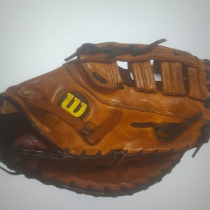 Used Wilson Right Hand Throw First Base A500 Baseball Glove 12.75"