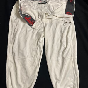 NWT Large Adult Rawlings Launch Knickers White