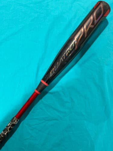 Used 2021 Rawlings Quatro Pro Bat BBCOR Certified (-3) Composite 29 oz 32"