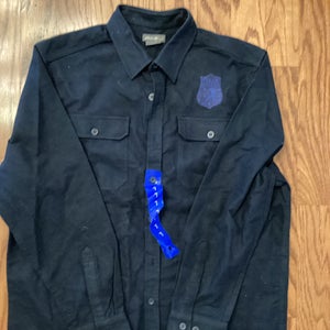 Texas Hockey BlueEddie Bauer Flannel Shirt
