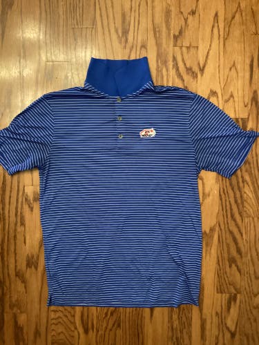 USA Hockey Blue Striped Nike Dri-Fit Polo