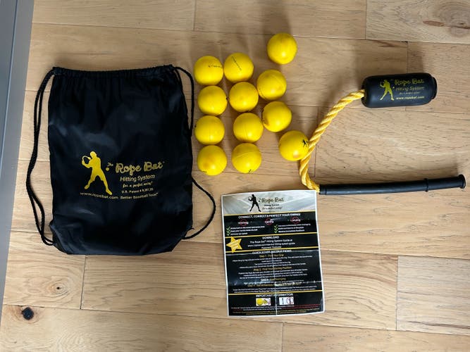 Used Rope Bat Combo | Rope Bat | Foam Balls | Tote Bag