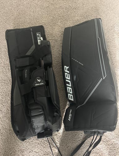Used XS Bauer Goalie Leg Pads