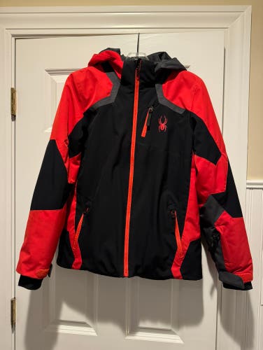 Used Youth Size 16 Red Youth Spyder Jacket