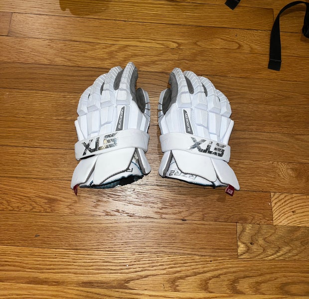 Used STX Large Surgeon RZR2 Lacrosse Gloves