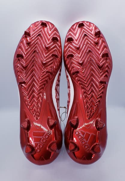 Adidas Adizero Primeknit Football Cleats White / Red Men display picture 1