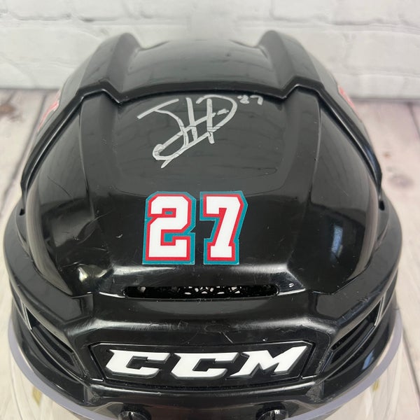 CCM Super Tacks X Medium WHL Kelowna Rockets Game Worn Helmet ...