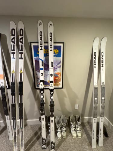 HEAD SG 213cm R45 Used 213 cm 45 m HEAD World Cup Rebels i.SG RD Skis With
