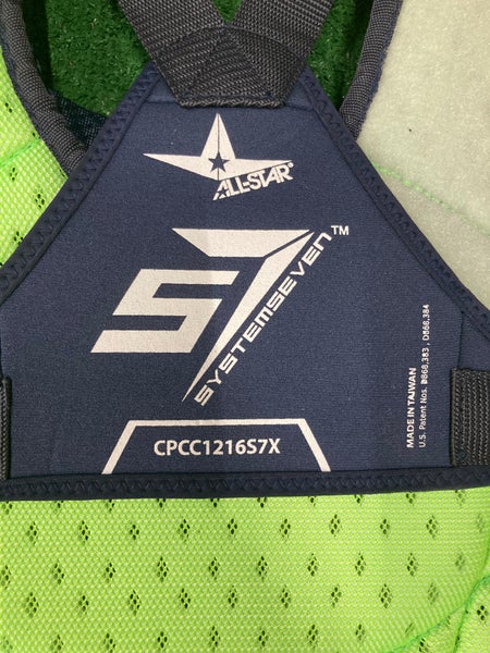 Navy Blue New Intermediate All Star System 7 Axis Catcher's Chest Protector 15.5"