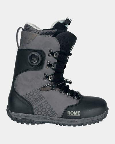 Rome Bodega Hybrid Boa Snowboard Boots Men's Size 12 Black New 2025