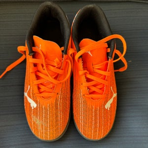 Puma Boys Ultra 4.1 Turf Soccer Shoes - Orange - 3.5Y - MSRP $50