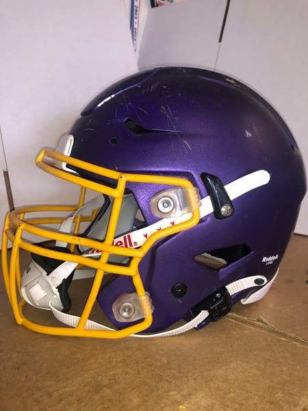 flat purple football helmet Homecoming Supplies The soft Matte Purple F7 Air Football