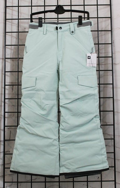 686 Lola Insulated Snow Pants, Girl's Youth Small, Seaglass Mint Green New 2025