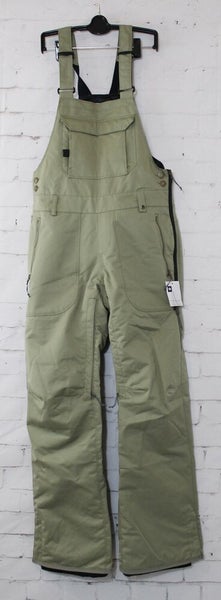 686 Black Magic Insulated Bib Snow Pants, Women's Small, Sage Green New 2025