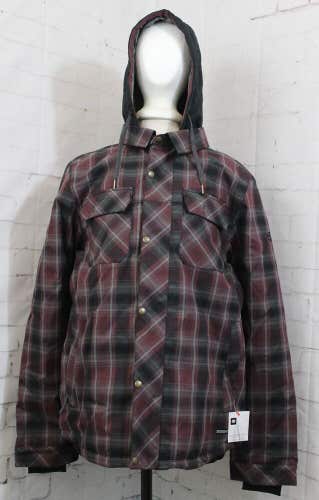 686 Woodland Insulated Snowboard Jacket, Men's Large, Sassafras Plaid New 2025
