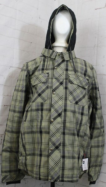686 Woodland Insulated Snowboard Jacket, Men's Large, Sage Plaid New 2025