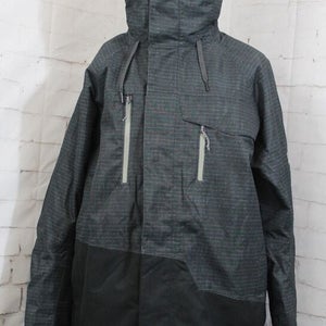 686 Geo Insuated Snow Jacket Men's Large, Black Ripstop Colorblock New 2025