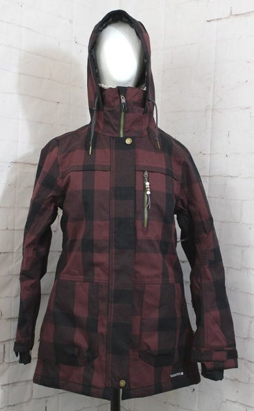 686 Spirit Insulated Snow Jacket Women's Small, Sassafras Plaid New 2025