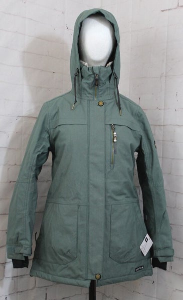 686 Spirit Insulated Snow Jacket Women's Small, Cypress Green New 2025