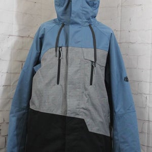 686 Geo Insuated Snow Jacket Men's Large, Stellar Blue Colorblock New 2025