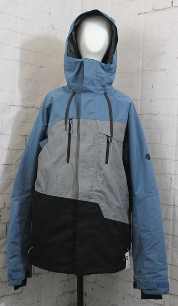 686 Geo Insuated Snow Jacket Men's Large, Stellar Blue Colorblock New 2025