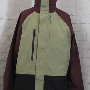 686 GoreTex Core Shell Snowboard Jacket Men's Large, Sassafras Green Colorblock