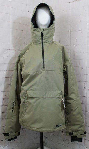 686 Renewal Insulated Anorak Snow Jacket Men's Large, Sage Green New 2025