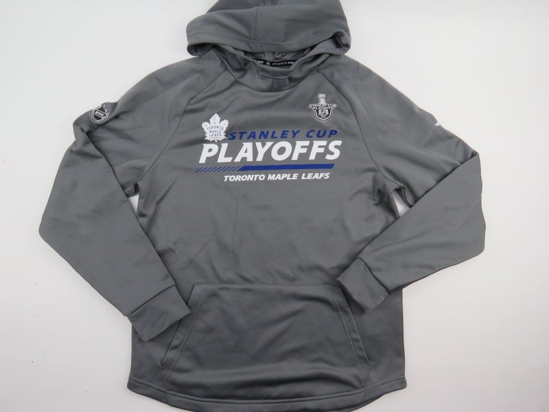 Team Issued Toronto Maple Leafs NHL Staley Cup Fanatics Hoodie Shirt Mens Medium