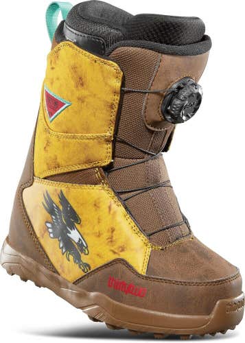 Thirtytwo Youth Lashed Boa x Fava Snowboard Boots Kids Size 5 Tobacco New 2025
