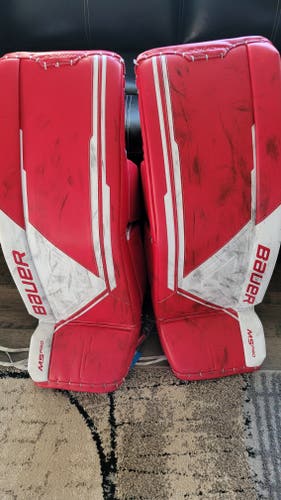Used 2023 Small Bauer Supreme M5 Pro Goalie Leg Pads