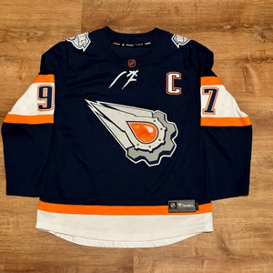 Fanatics Edmonton Oilers Connor McDavid Reverse Retro 2.0 Jersey Oil Drop (L)