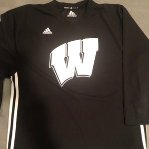 Black Wisconsin Adidas Jersey