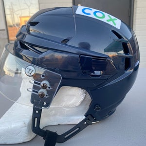 Warrior Covert CF 100 Pro Stock Hockey Helmet Visor Combo Medium Navy Blue 122HTX