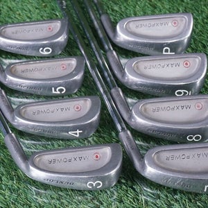 DUNLOP MAXPOWER IRONS STARTER SET 3-P TRUE TEMPER TT LITE REGLUAR FLEX SHAFTS