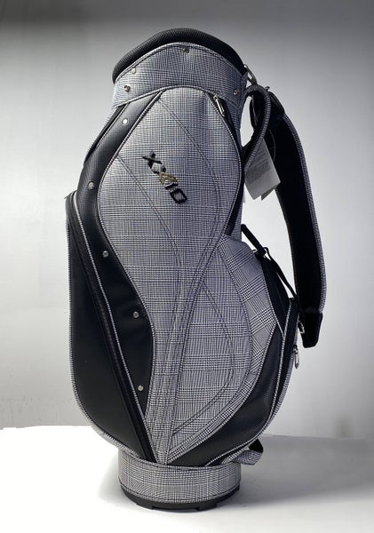 XXIO Cart Bag Gray Black White 4-Way Divide Single Strap Golf Bag NEW