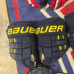 Used  Bauer 14" Pro Stock Pro Series Gloves