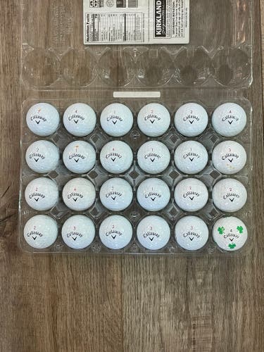 24 Callaway Chrome Soft Golf Balls - ALL BALLS ARE 5A MINT CONDITION