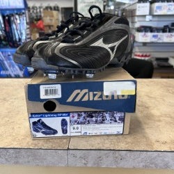 Black New Size 9.0 (Women's 10) Adult Men's Mizuno High Top Metal