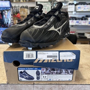 Black New Size 9.0 (Women's 10) Adult Men's Mizuno High Top Metal