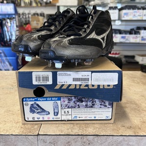 Black New Size 8.5 (Women's 9.5) Adult Men's Mizuno High Top Metal