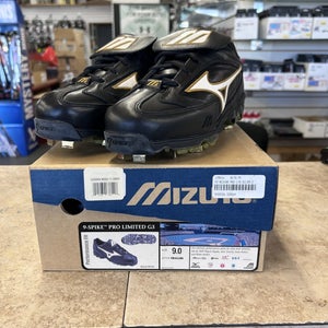 Black New Size 9.0 (Women's 10) Adult Men's Mizuno Low Top Metal