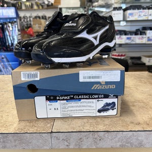 Black New Size 8.5 (Women's 9.5) Adult Men's Mizuno Low Top Metal