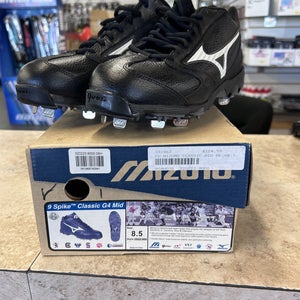 Black New Size 8.5 (Women's 9.5) Adult Men's Mizuno Low Top Metal