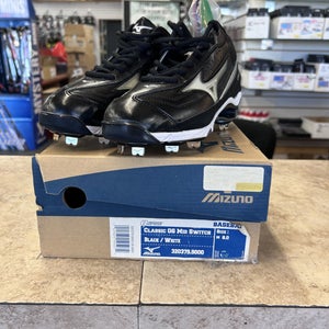 Black New Size 8.0 (Women's 9.0) Adult Men's Mizuno Low Top Metal