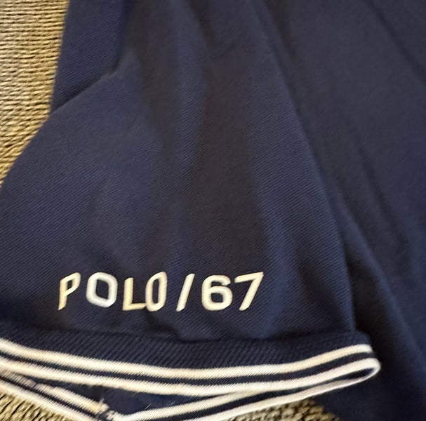Polo Ralph Lauren navy blue polo shirt.